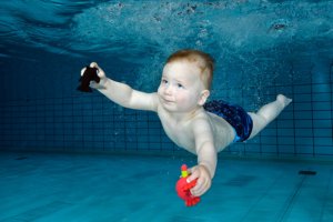 Onderwaterfotografie baby's