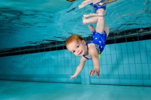 Onderwaterfotografie Babyzwemmen