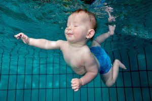Onderwaterfotografie baby's