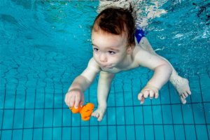 Onderwaterfotografie baby's