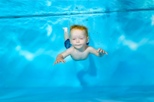 Baby-, Peuter- en Kleuter Portretfotografie Onderwater