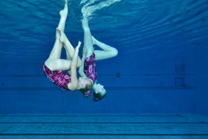 Onderwaterfotografie Synchroonzwemmen